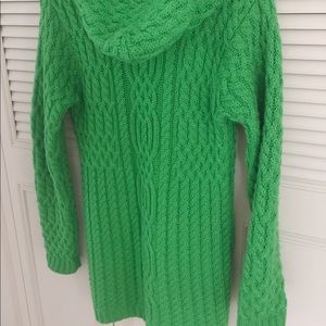 100% Merino Wool Sweater Coat Made In Ireland